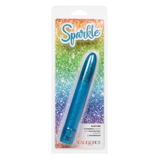 Sparkle Slim Vibe - Blue | 716770101068 | Available at EroticWarehouse.com