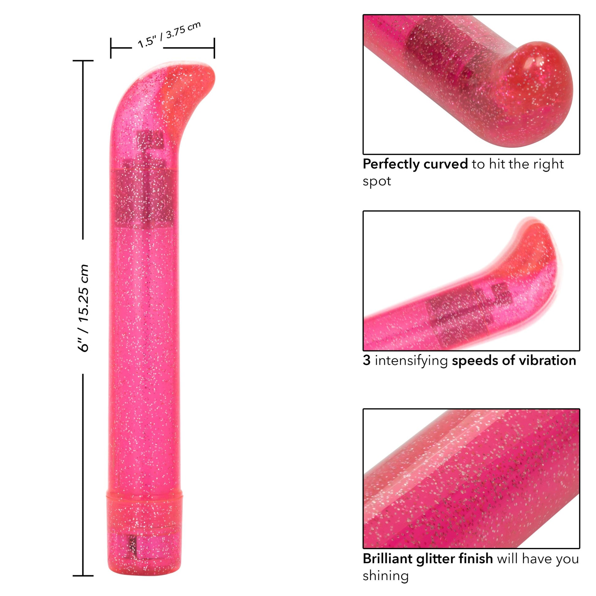 Sparkle Slim G-Vibe - Pink | 716770101075 | Available at EroticWarehouse.com