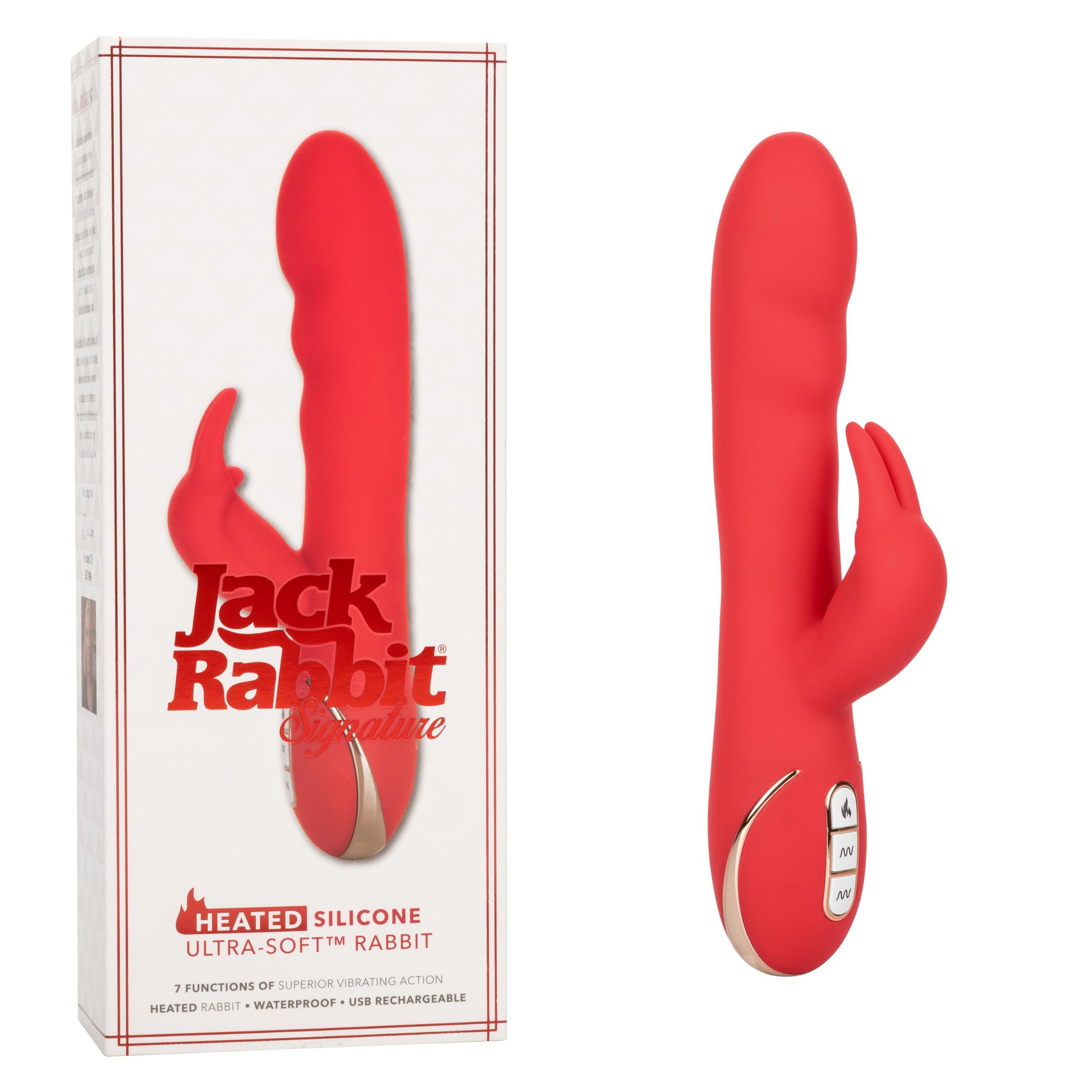 Jack Rabbit Signature Heated Silicone Ultra-Soft Rabbit | 716770095602 | Available at EroticWarehouse.com