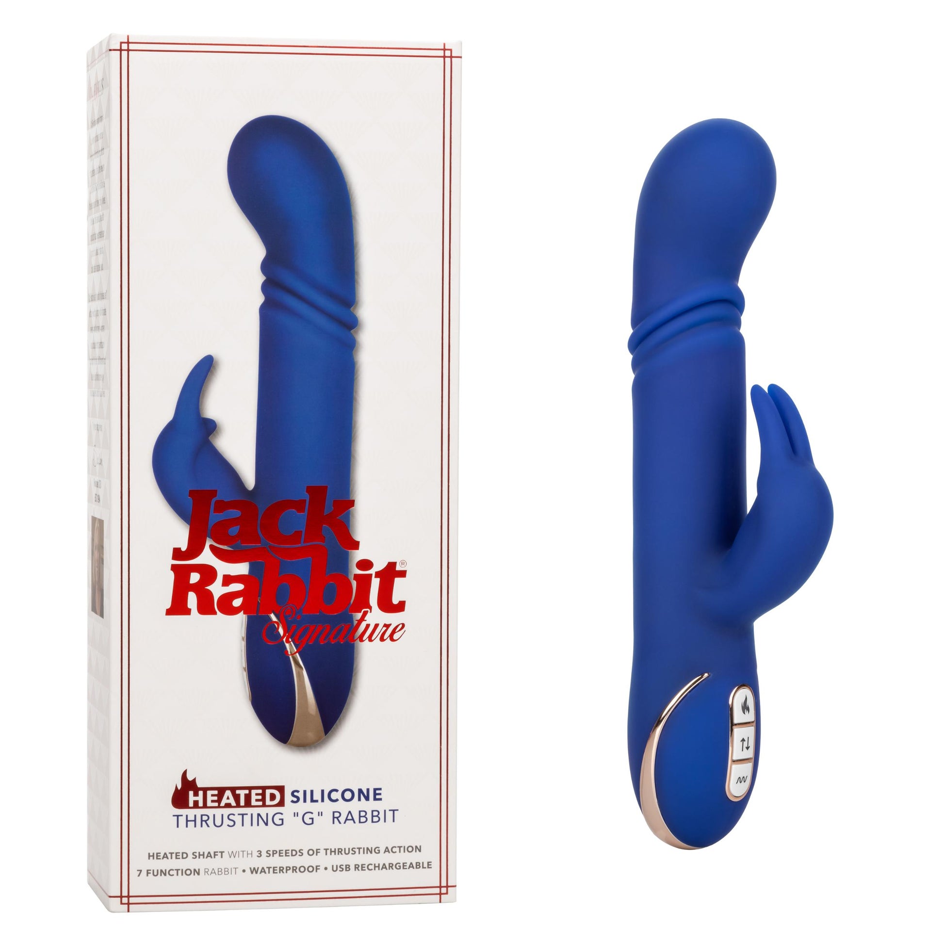 Jack Rabbit Signature Heated Silicone Thrusting G Rabbit | 716770095626 | Available at EroticWarehouse.com