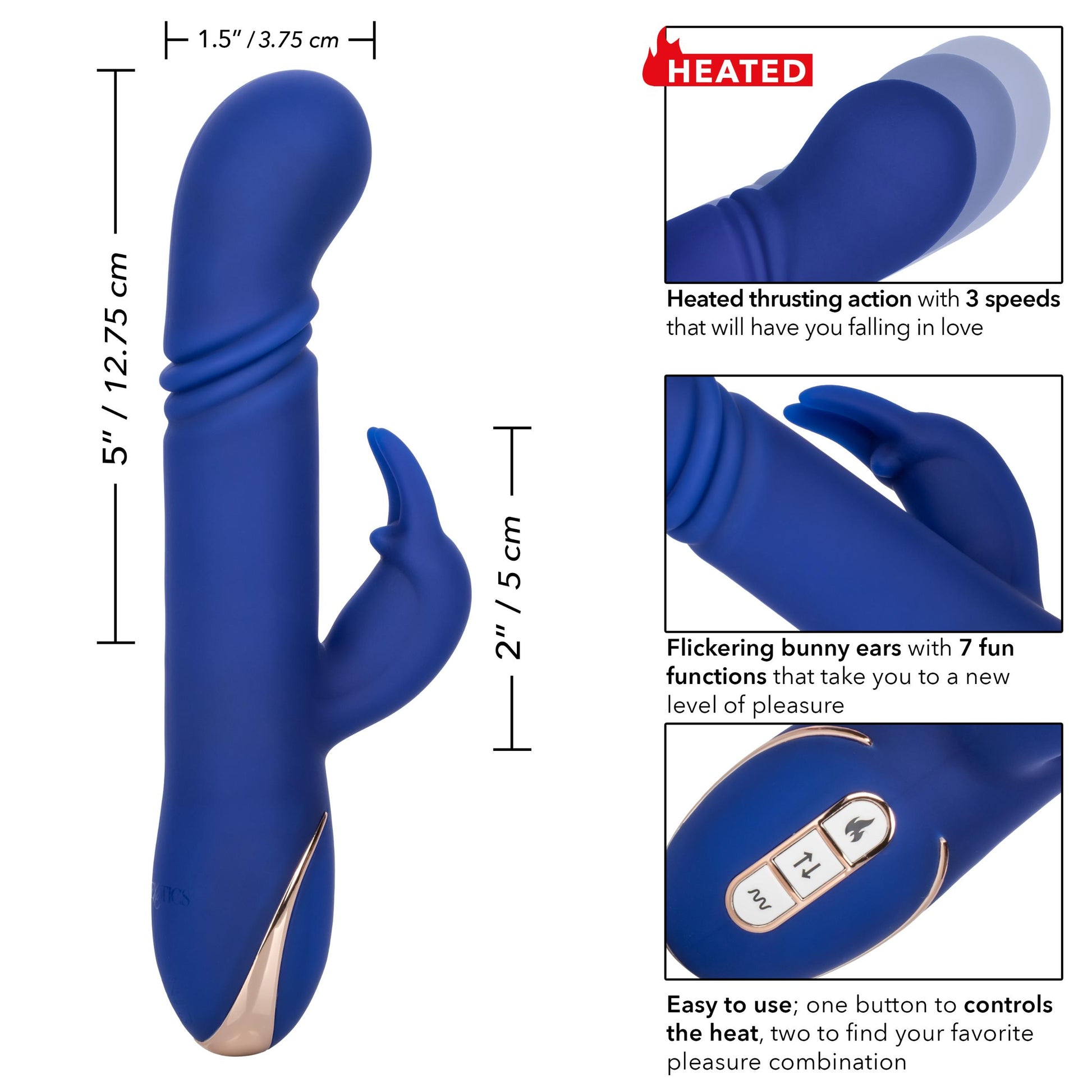 Jack Rabbit Signature Heated Silicone Thrusting G Rabbit | 716770095626 | Available at EroticWarehouse.com