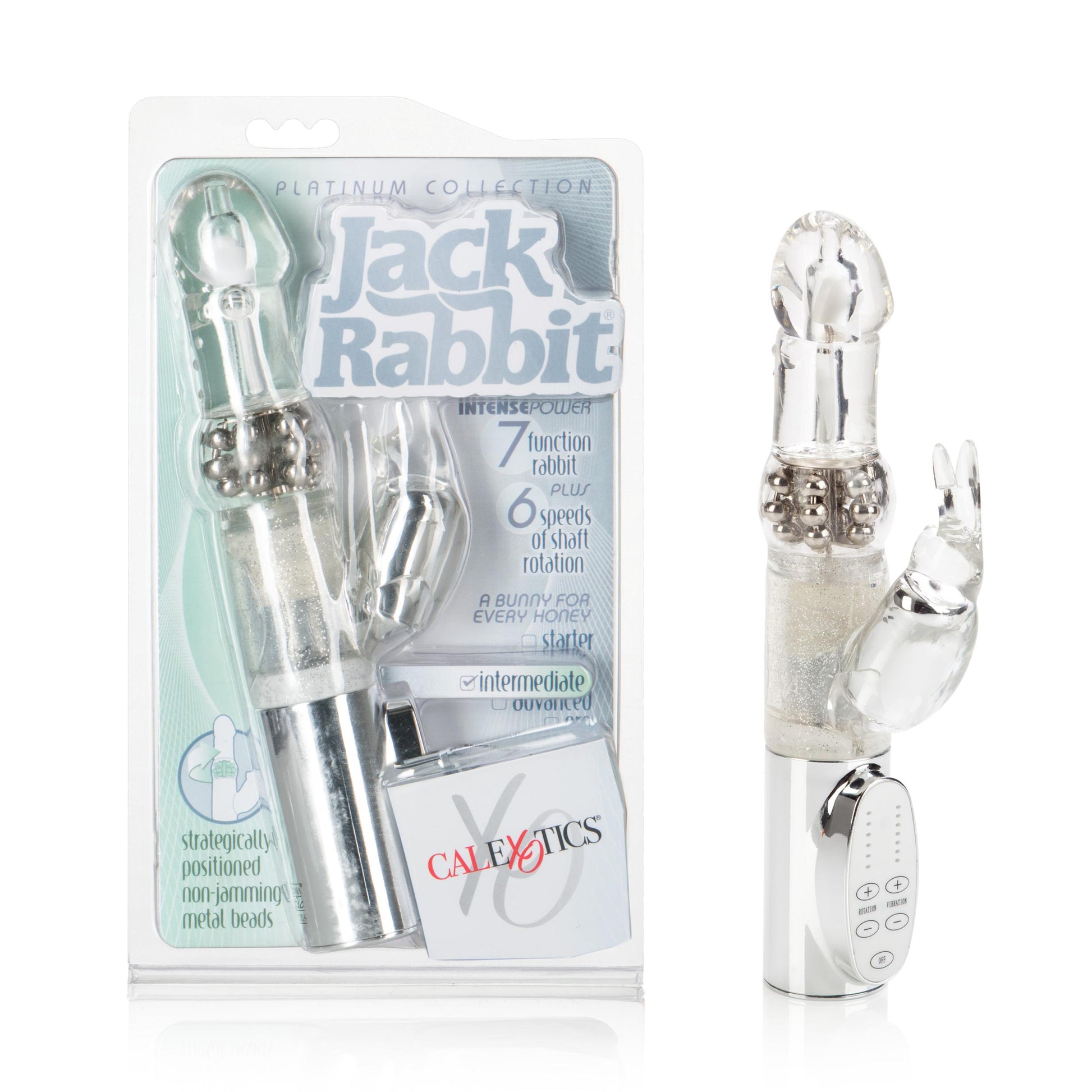 Platinum Jack Rabbit - Silver | 716770051752 | Available at EroticWarehouse.com