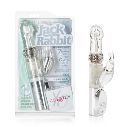 Platinum Jack Rabbit - Silver | 716770051752 | Available at EroticWarehouse.com