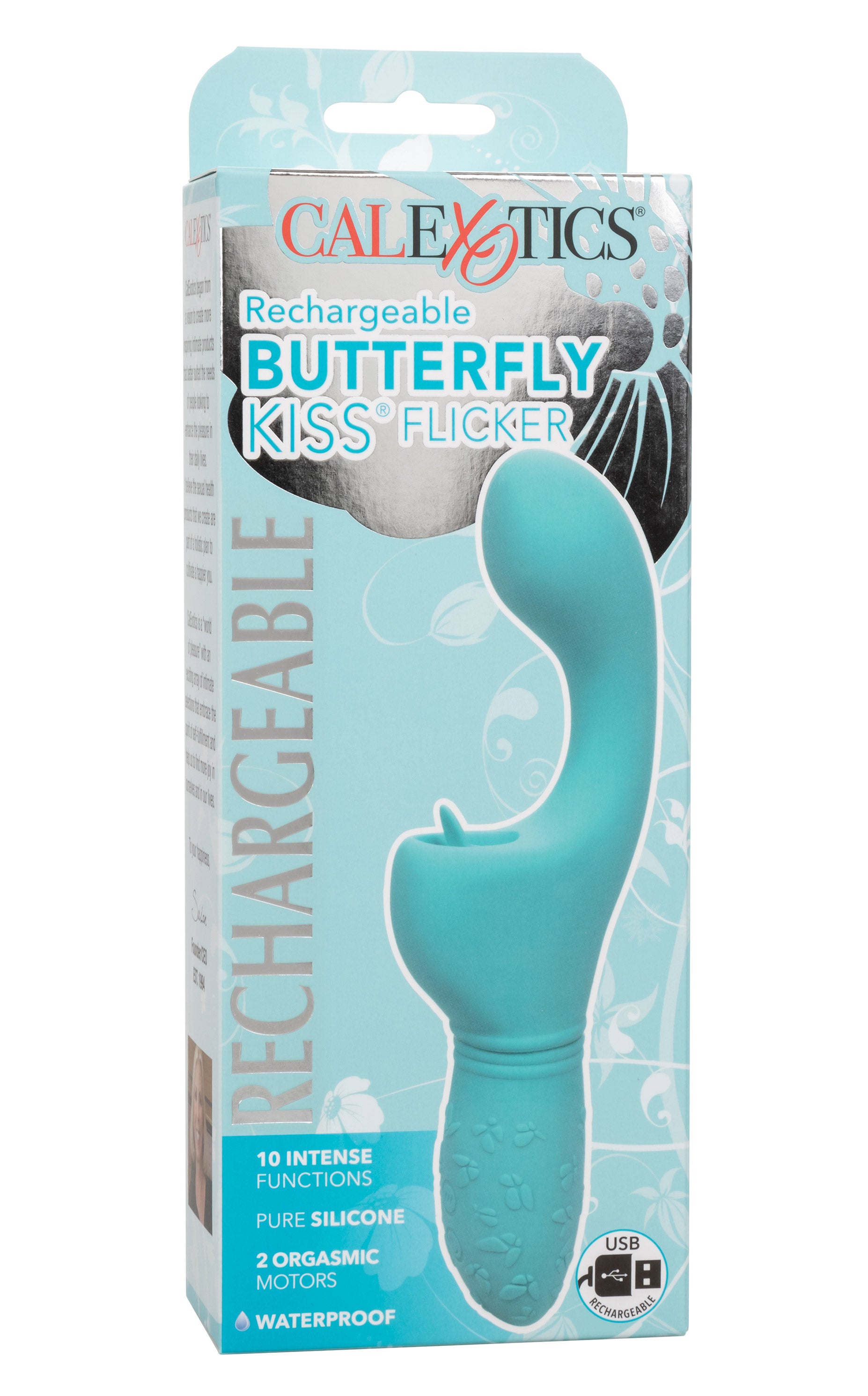 Rechargeable Butterfly Kiss Flicker - Blue | 716770100825 | Available at EroticWarehouse.com