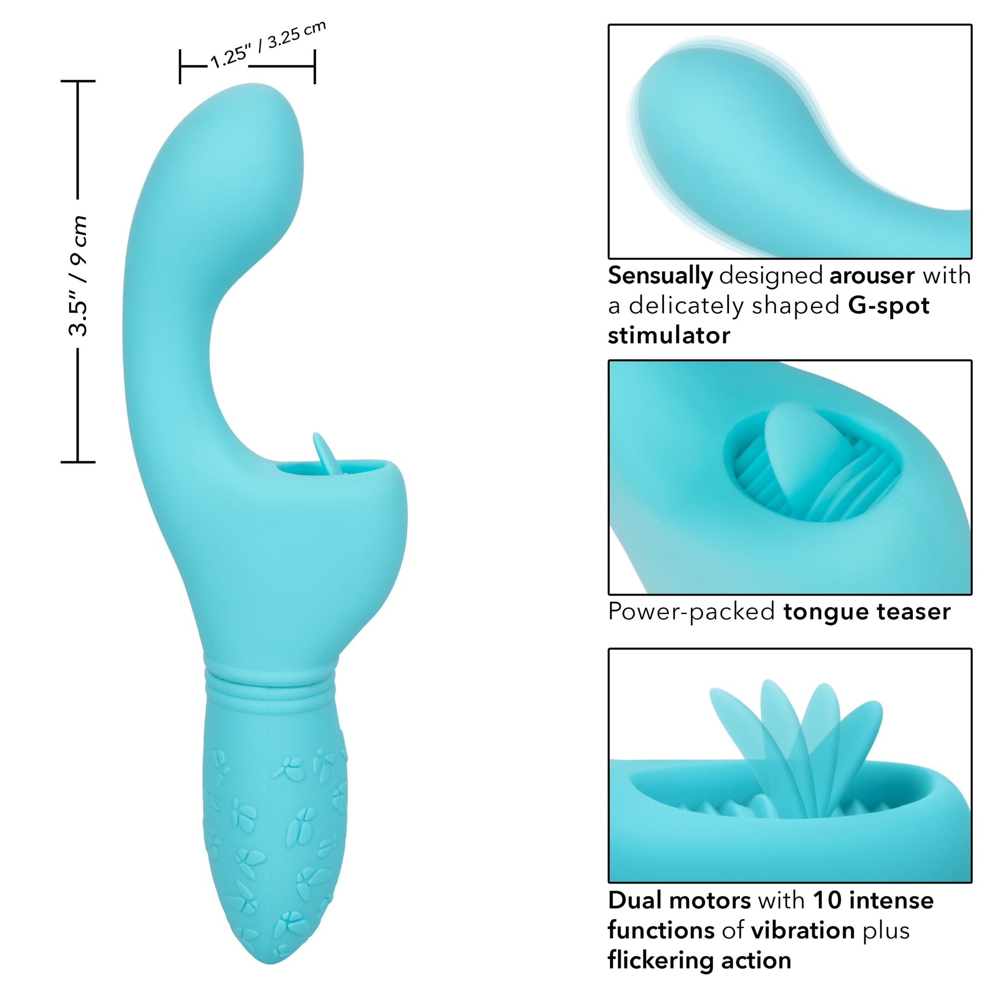Rechargeable Butterfly Kiss Flicker - Blue | 716770100825 | Available at EroticWarehouse.com