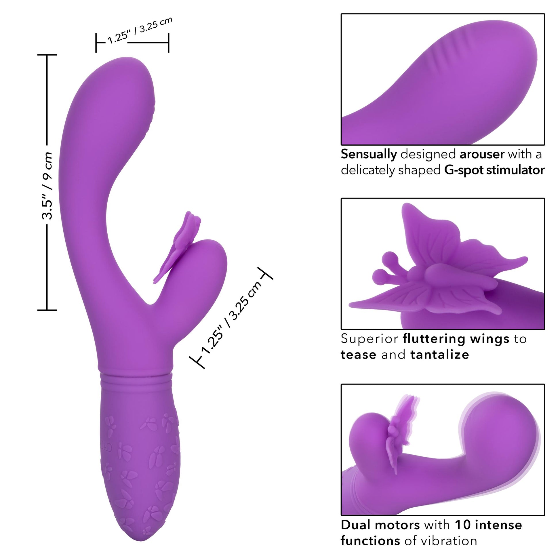 Rechargeable Butterfly Kiss Flutter - Purple | 716770102744 | Available at EroticWarehouse.com