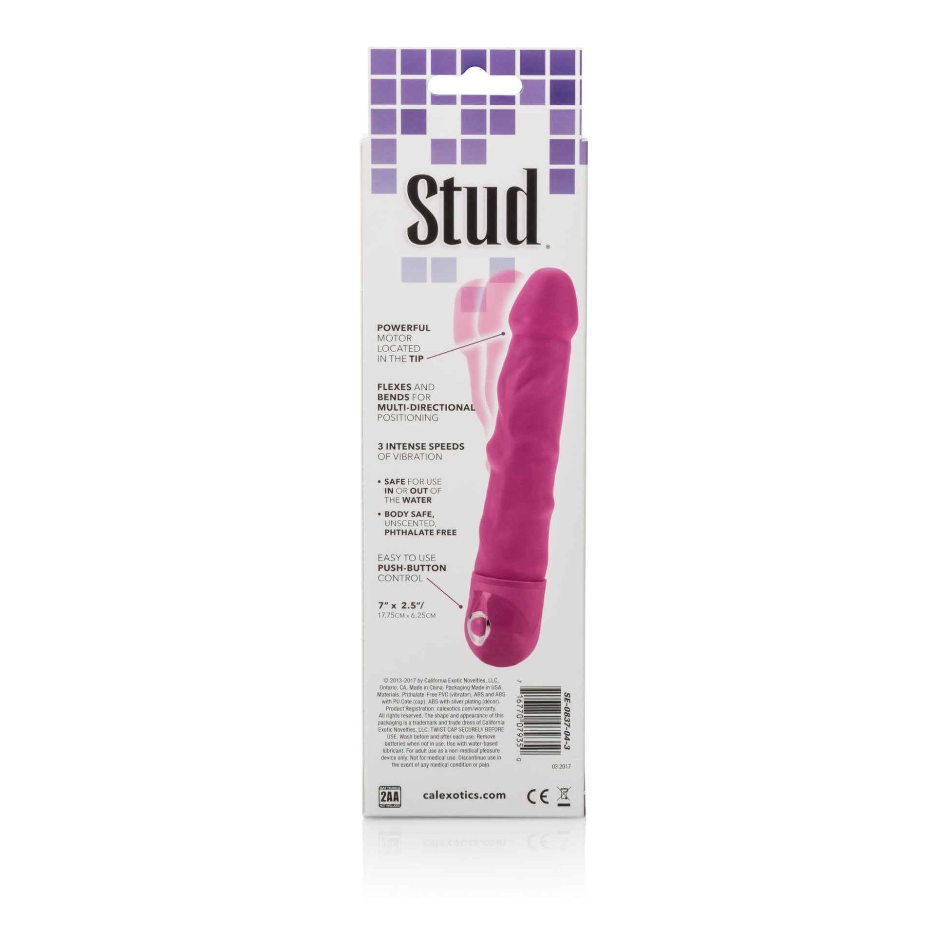 Bendie Power Stud - Rod - Pink | 716770079350 | Available at EroticWarehouse.com