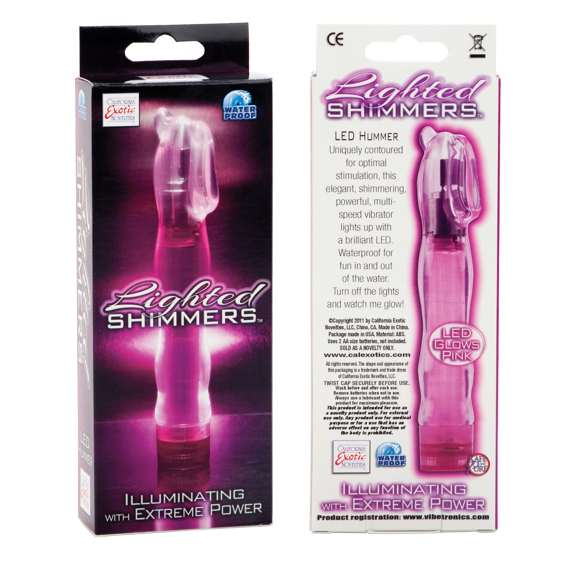 Lighted Shimmers Led Hummers - Pink | 716770065841 | Available at EroticWarehouse.com