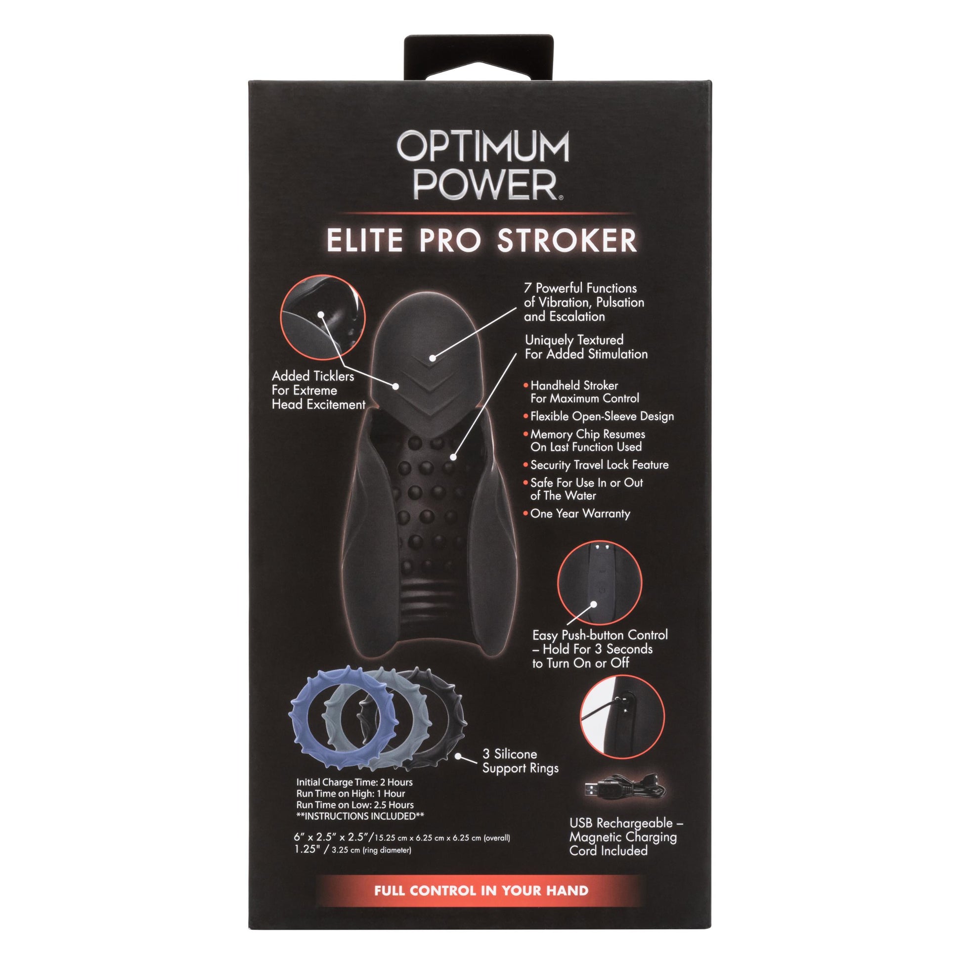 Optimum Power Elite Pro Stroker | 716770097187 | Available at EroticWarehouse.com