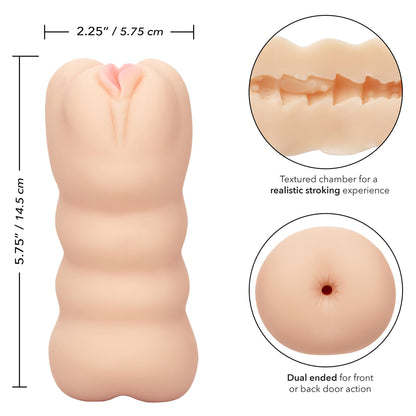 Cheap Thrills - The Three Way - Pussy And Ass Dual Stroker | 716770103048 | Available at EroticWarehouse.com