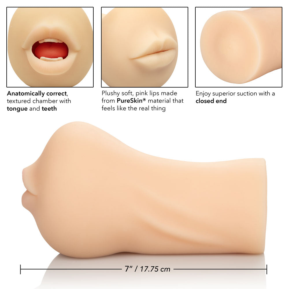 Stroke It Mouth - Ivory | 716770091147 | Available at EroticWarehouse.com