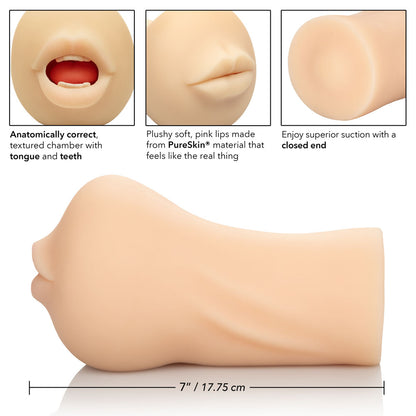 Stroke It Mouth - Ivory | 716770091147 | Available at EroticWarehouse.com