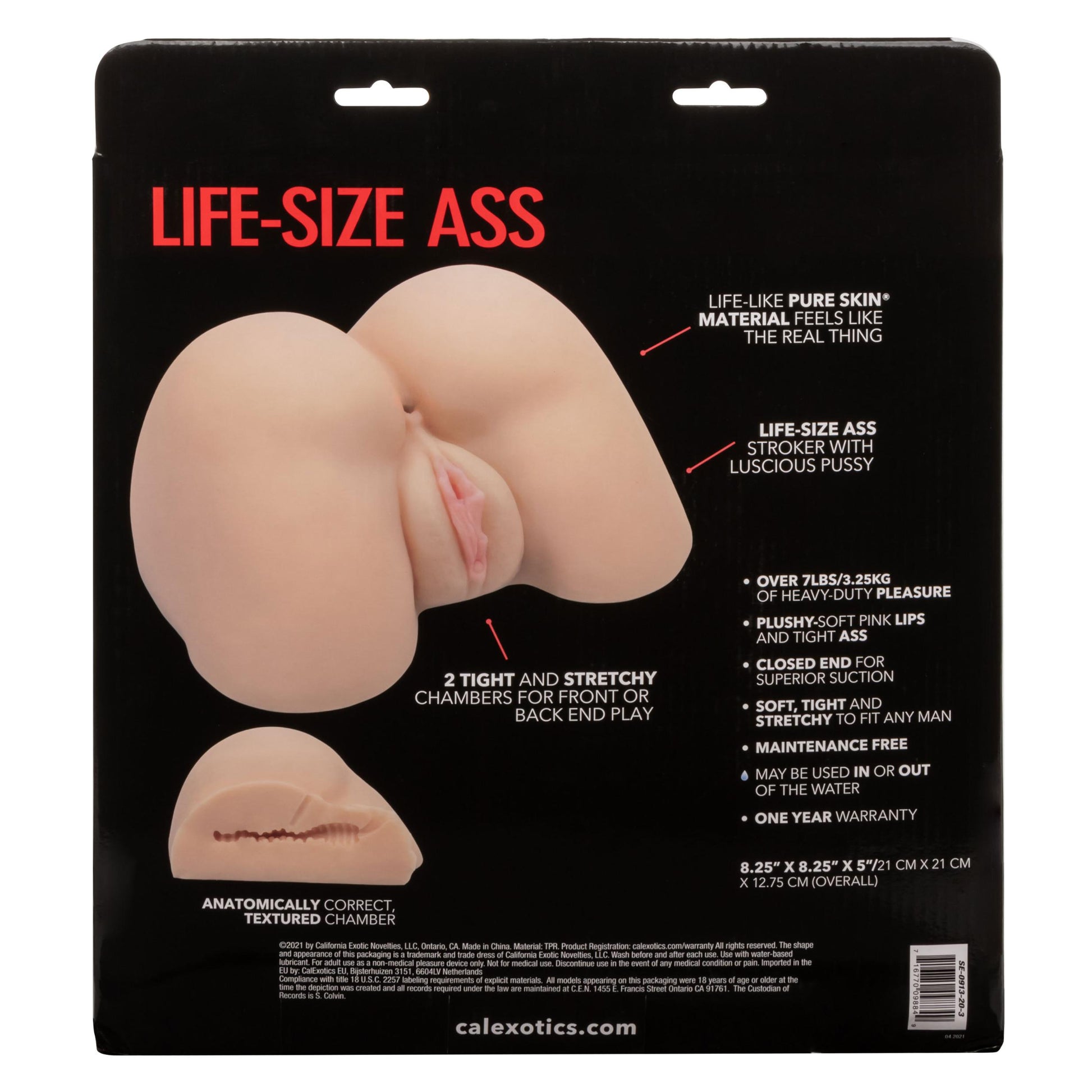 Stroke It Life-Size Ass - Ivory | 716770098849 | Available at EroticWarehouse.com