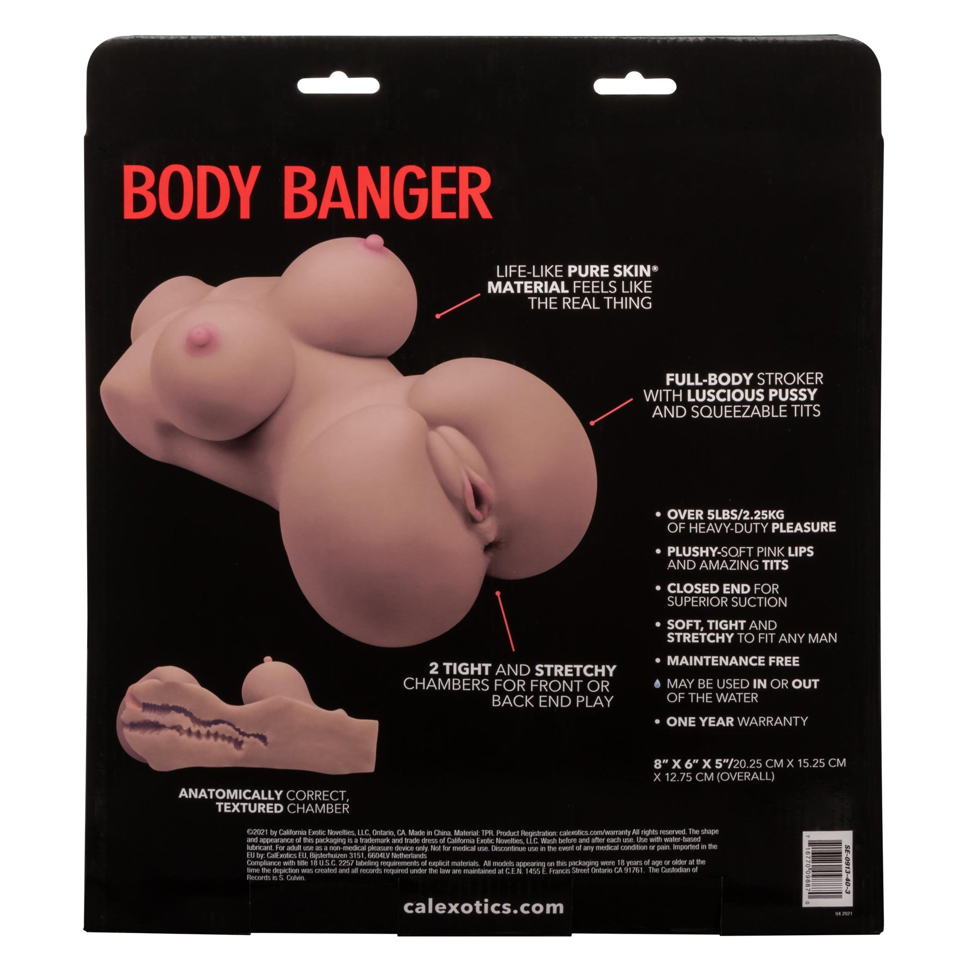 Stroke It Body Banger - Brown Torso | 716770098870 | Available at EroticWarehouse.com
