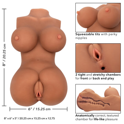 Stroke It Body Banger - Brown Torso | 716770098870 | Available at EroticWarehouse.com