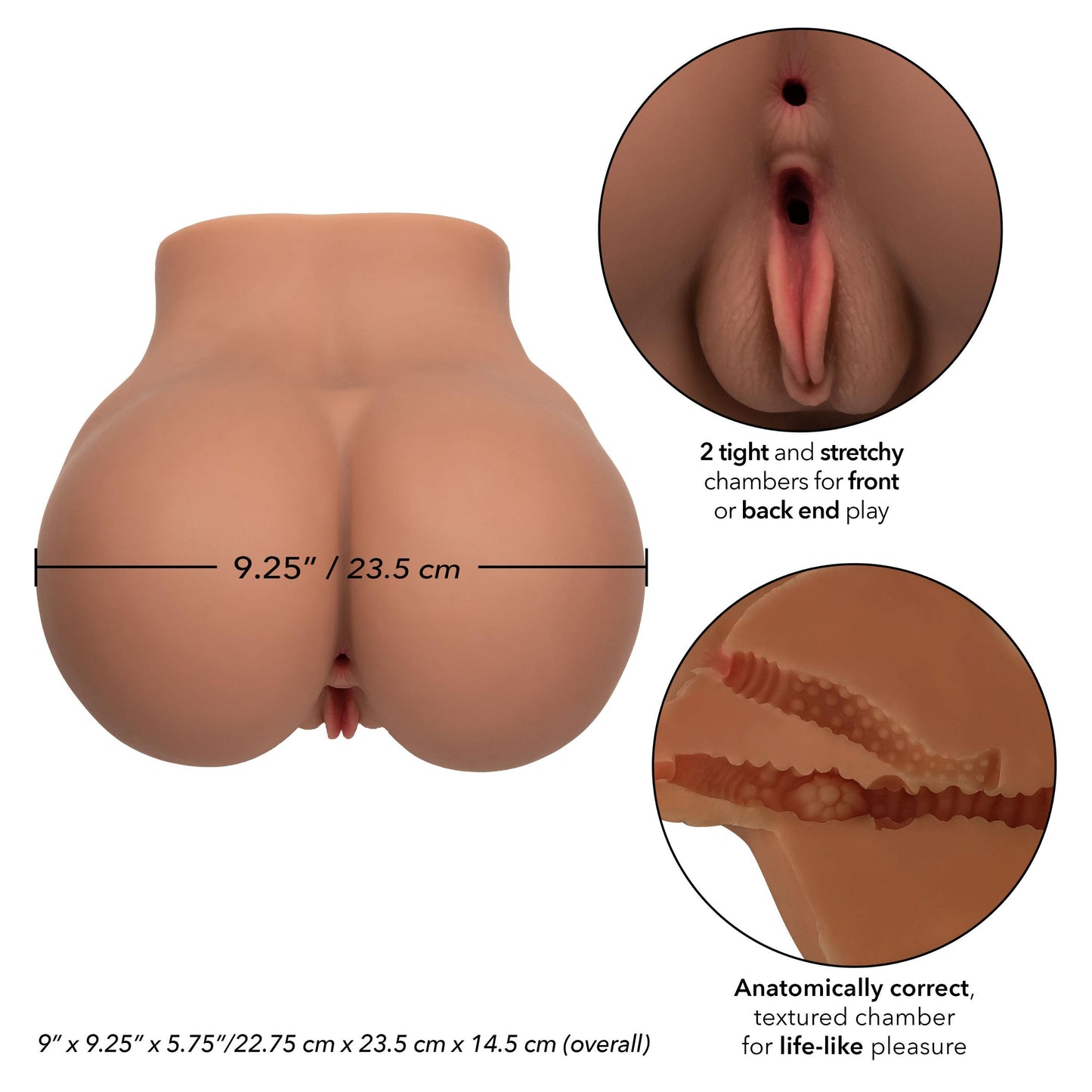 Stroke It Bbl Booty - Brown | 716770103109 | Available at EroticWarehouse.com