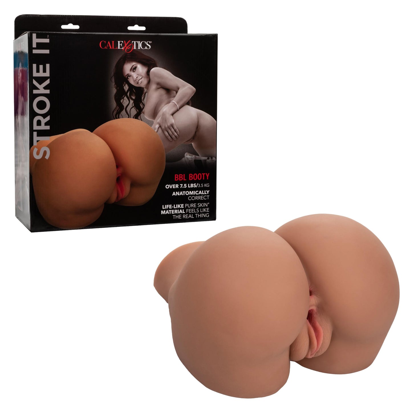 Stroke It Bbl Booty - Brown | 716770103109 | Available at EroticWarehouse.com