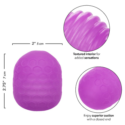 Pop Sock Textured - Purple | 716770108814 | Available at EroticWarehouse.com