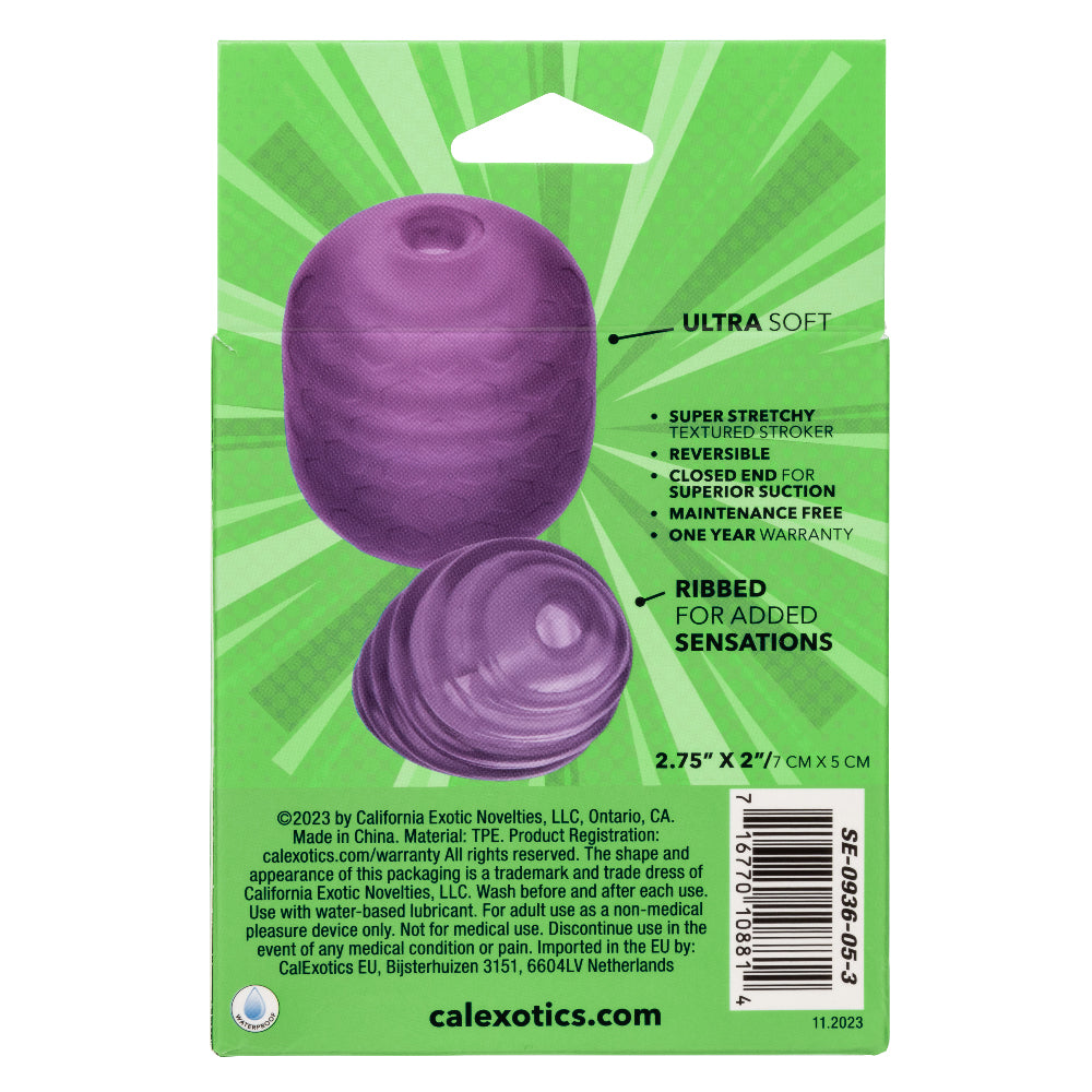 Pop Sock Textured - Purple | 716770108814 | Available at EroticWarehouse.com