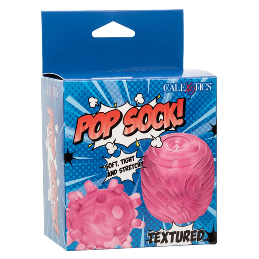 Pop Sock Textured Stroker - Pink | 716770108821 | Available at EroticWarehouse.com