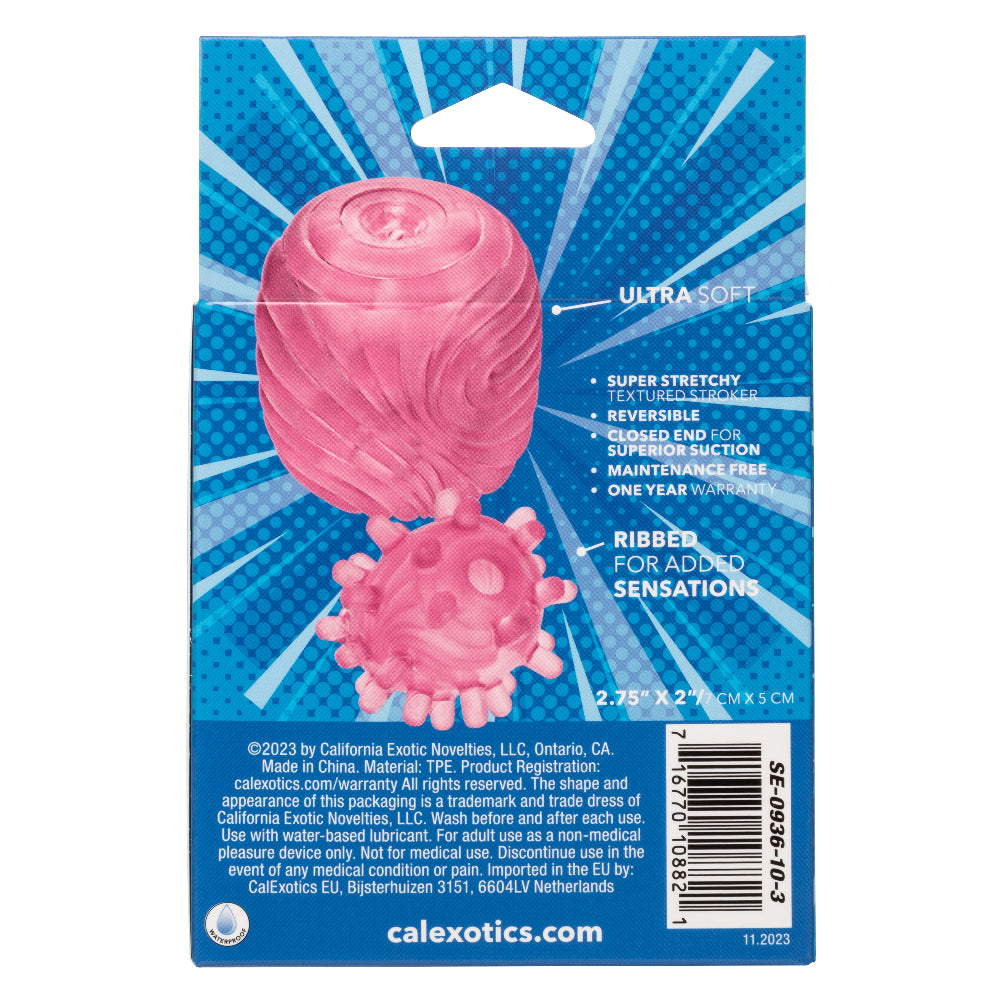 Pop Sock Textured Stroker - Pink | 716770108821 | Available at EroticWarehouse.com