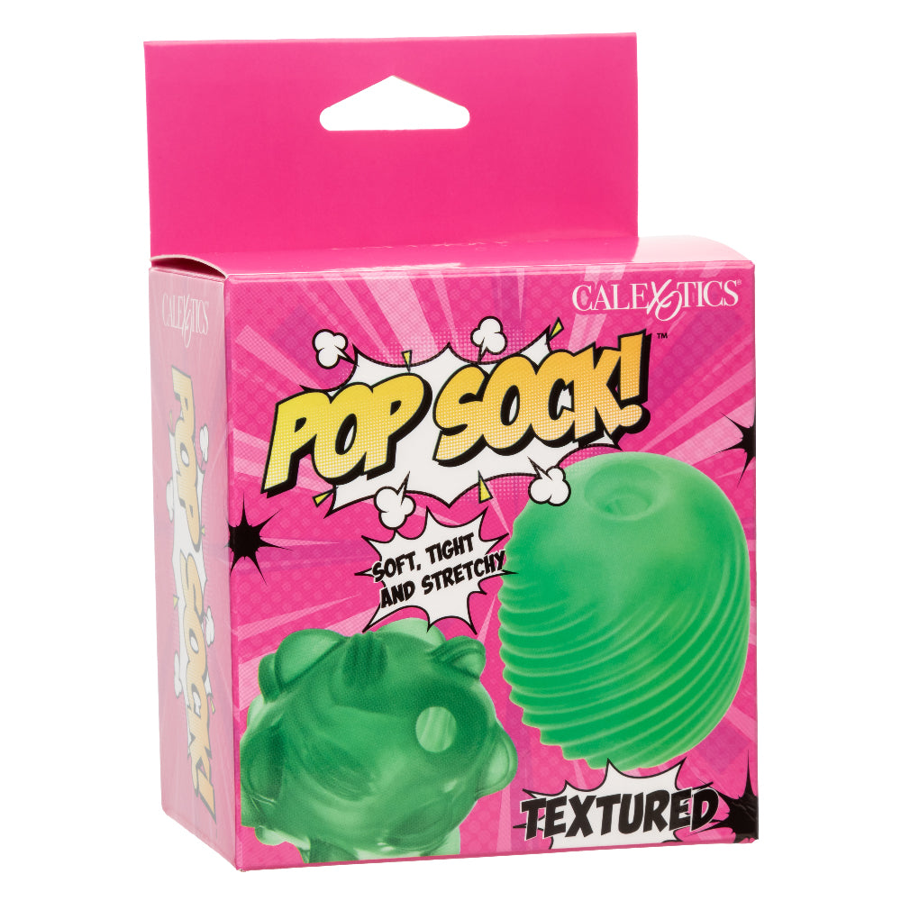 Pop Sock Textured - Green | 716770108838 | Available at EroticWarehouse.com