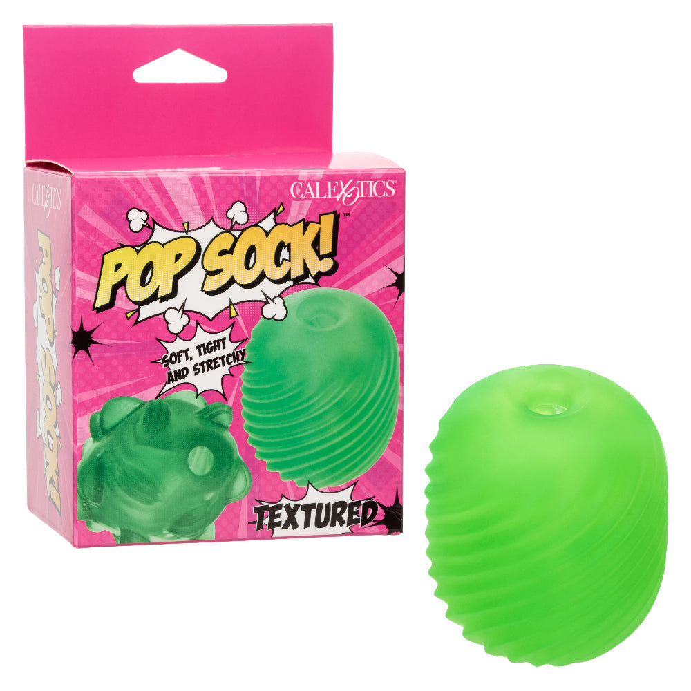 Pop Sock Textured - Green | 716770108838 | Available at EroticWarehouse.com