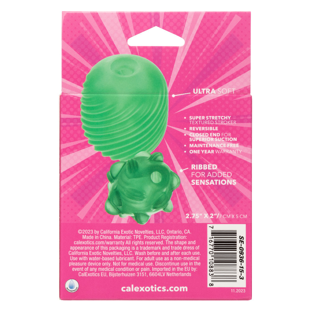 Pop Sock Textured - Green | 716770108838 | Available at EroticWarehouse.com