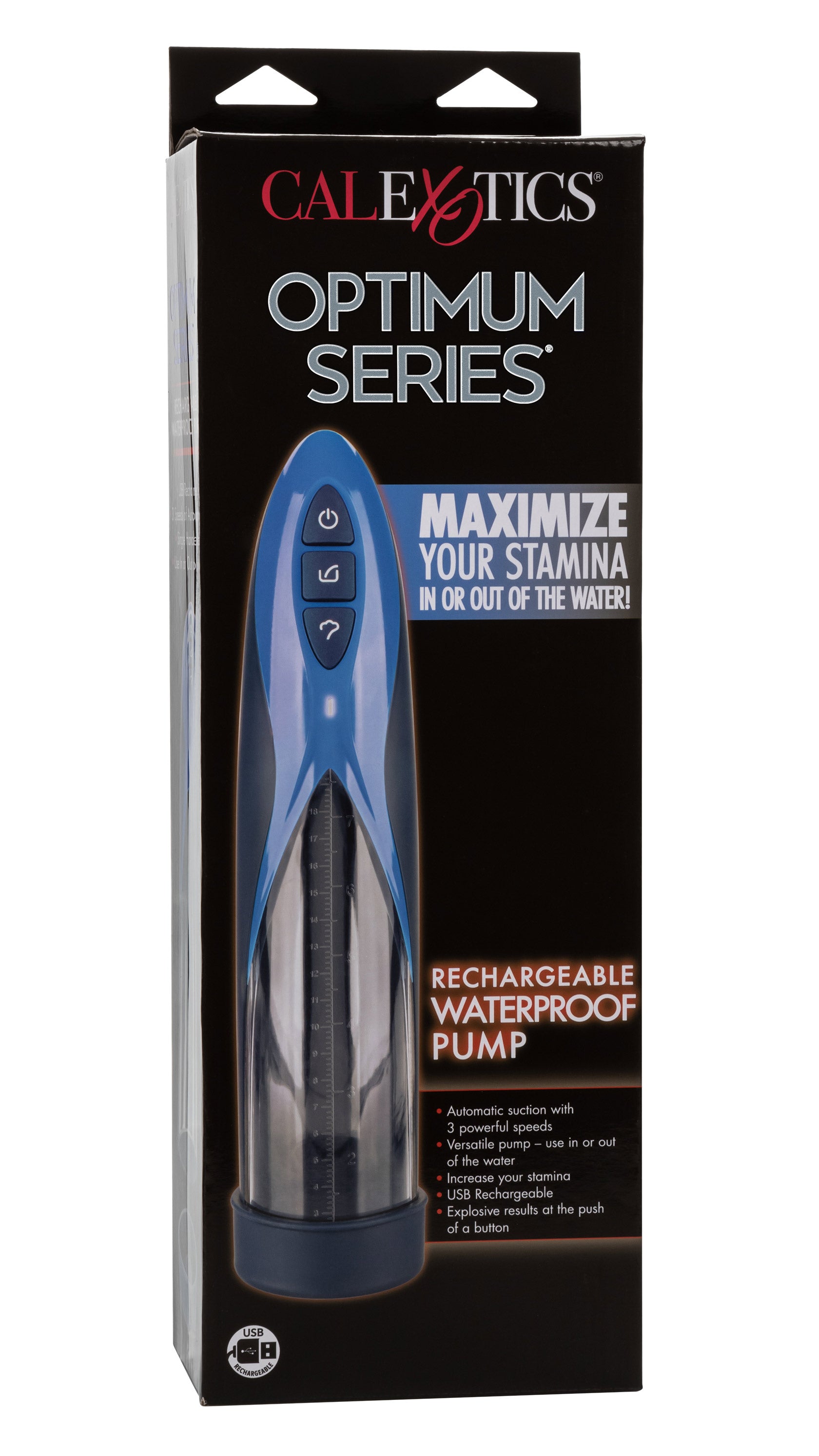 Optimum Series Rechargeable Waterproof Pump | 716770101501 | Available at EroticWarehouse.com