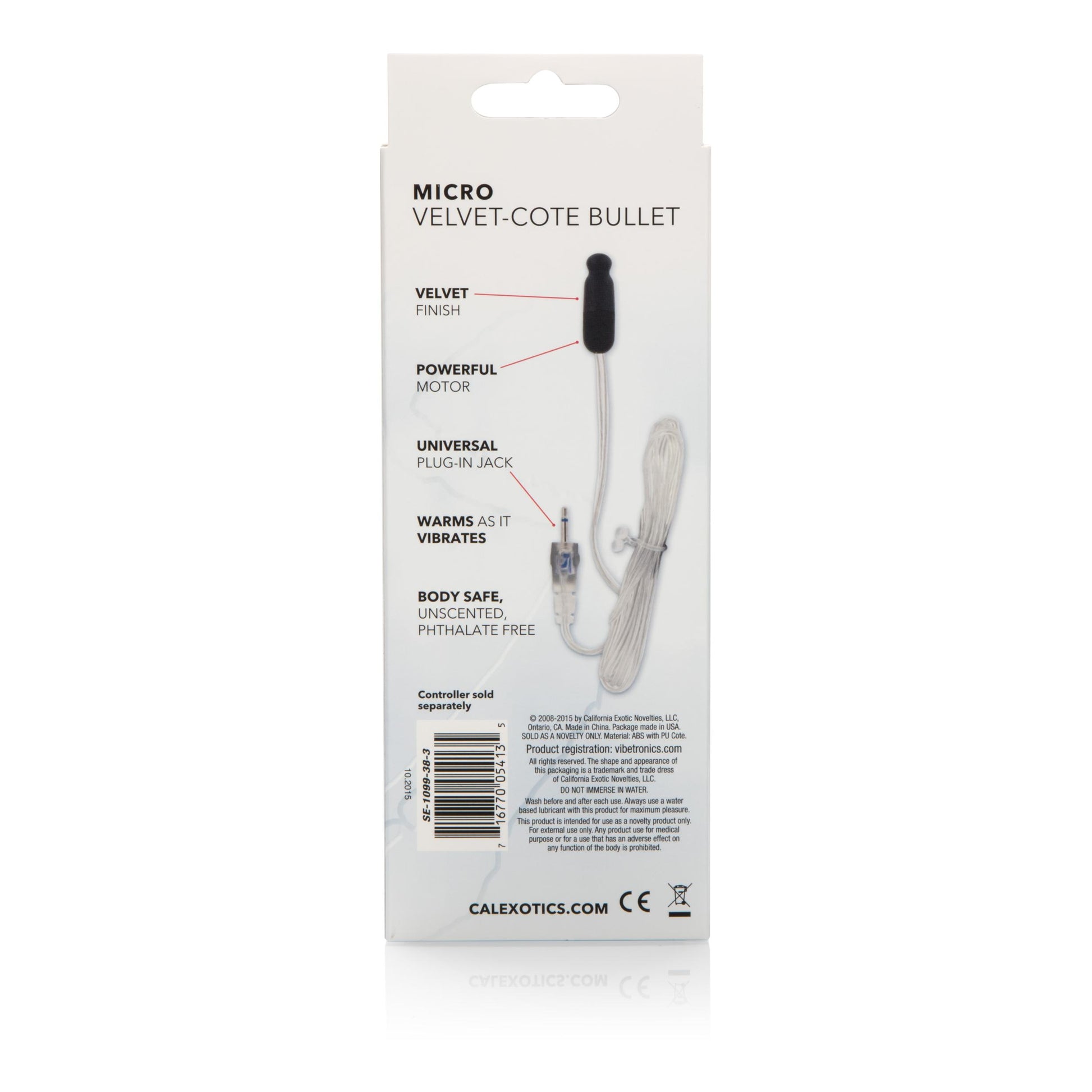 Sterling Collection Micro Velvet-Cote Bullet | 716770054135 | Available at EroticWarehouse.com
