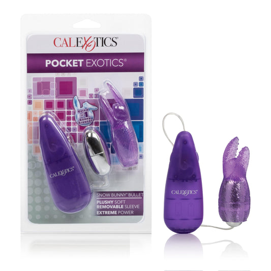 Pocket Exotics Snow Bunny Bullet - Purple | 716770085016 | Available at EroticWarehouse.com