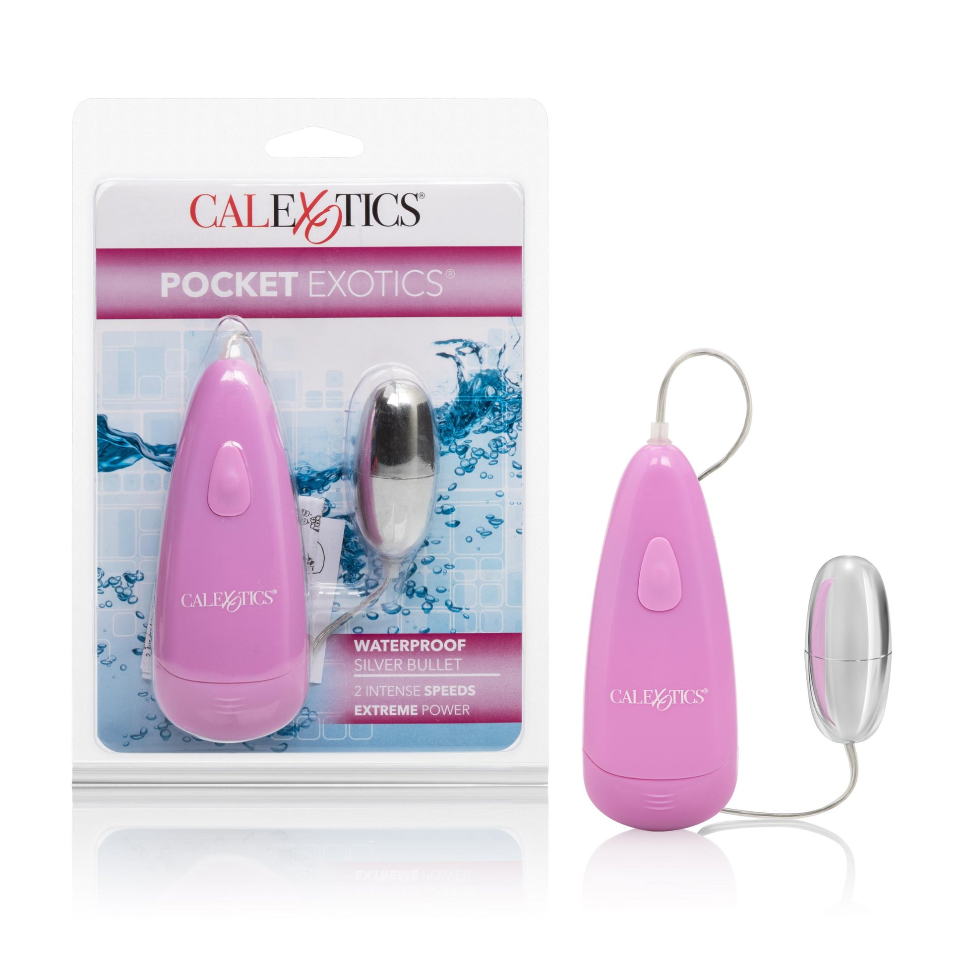Pocket Exotics Waterproof Silver Bullet - Pink | 716770087720 | Available at EroticWarehouse.com