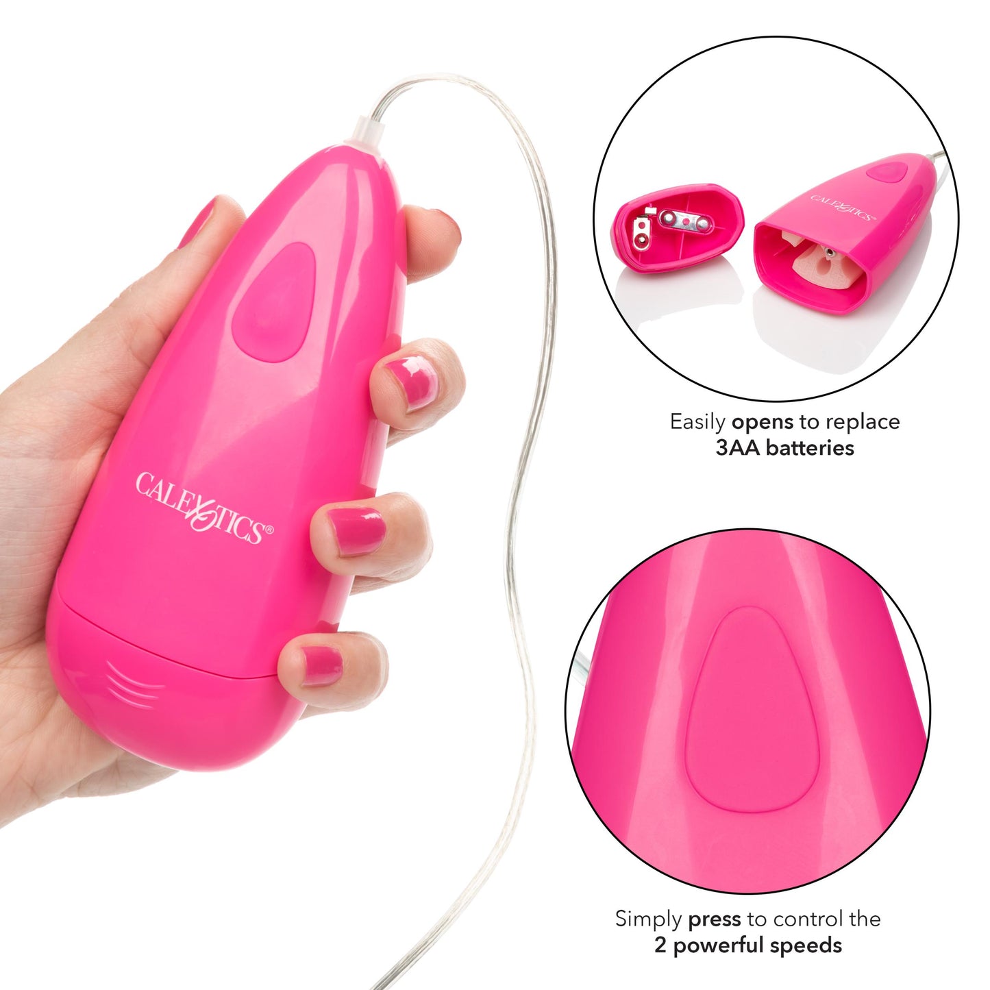 Waterproof Gyrating Bullet - Pink | 716770092137 | Available at EroticWarehouse.com