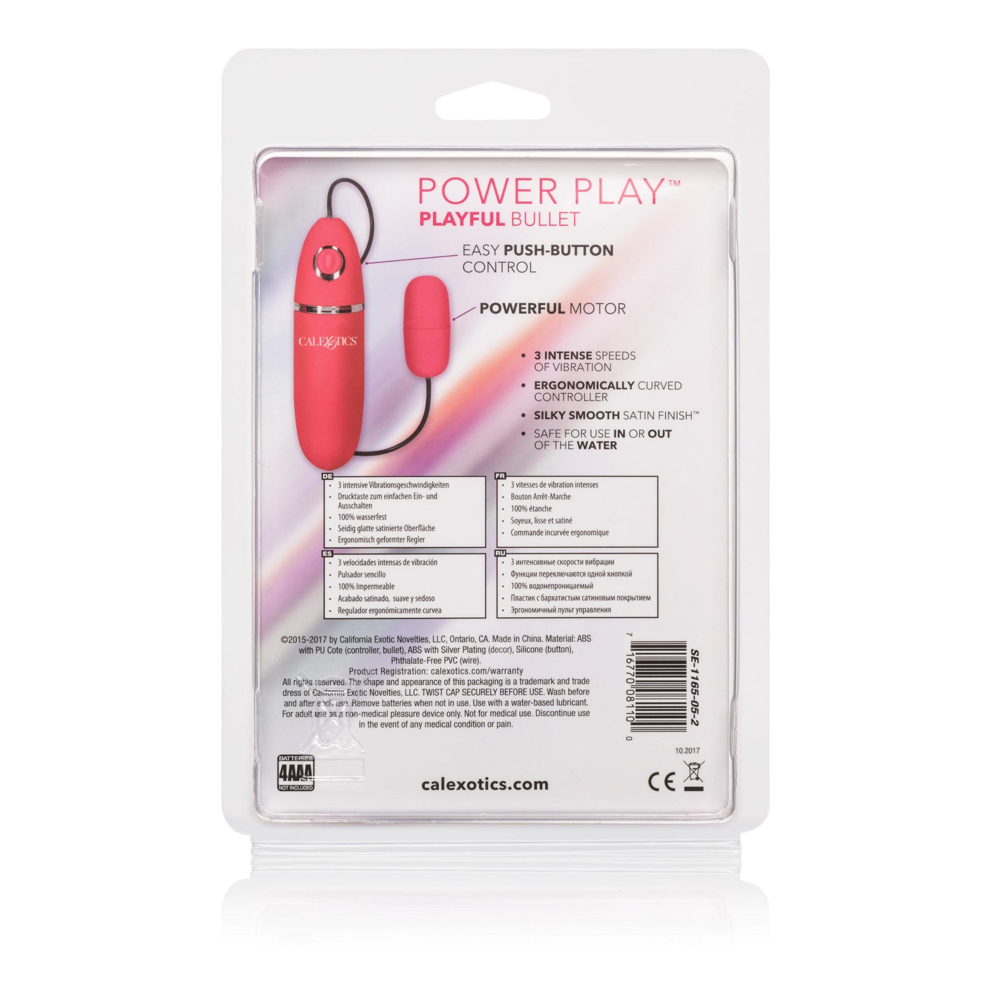 Power Play Playful Bullet - Pink | 716770081100 | Available at EroticWarehouse.com