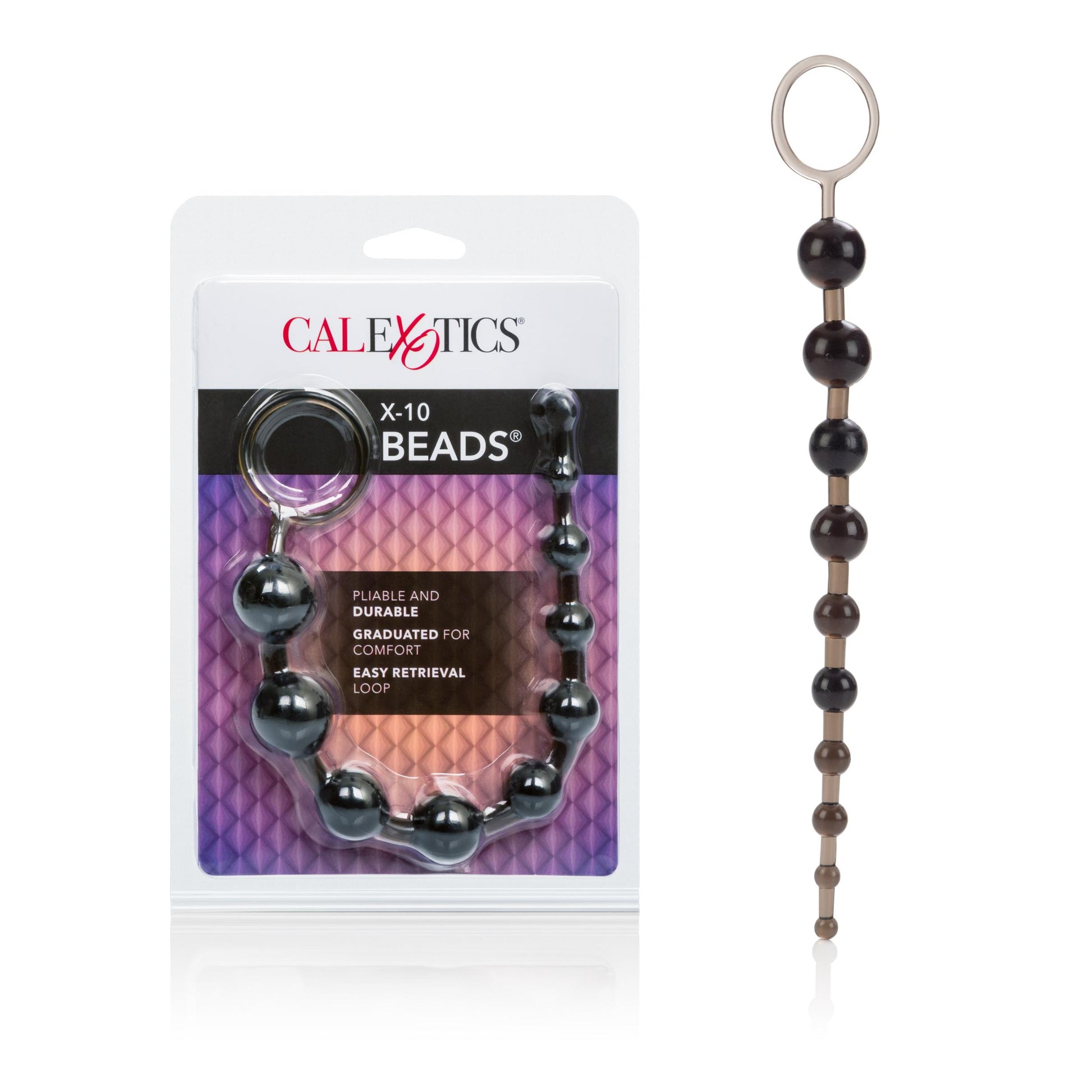 X-10 Beads - Black | 716770017932 | Available at EroticWarehouse.com