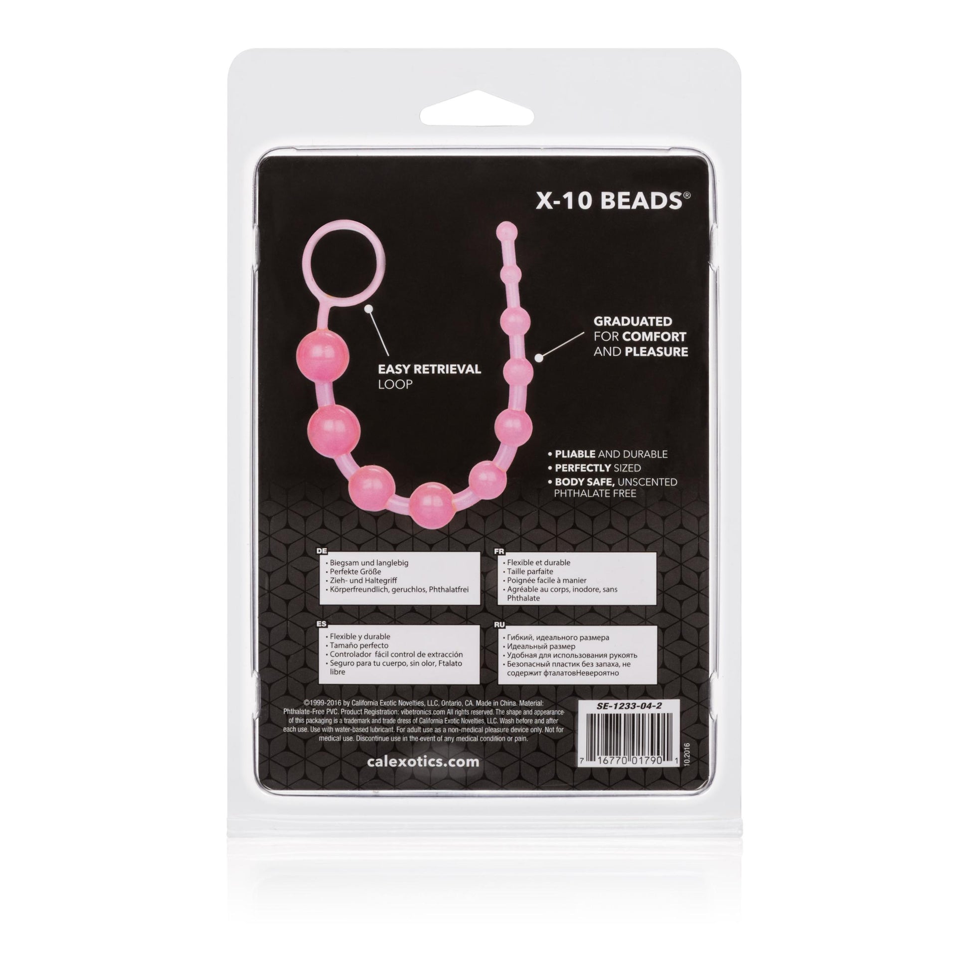 X-10 Beads - Pink | 716770017901 | Available at EroticWarehouse.com