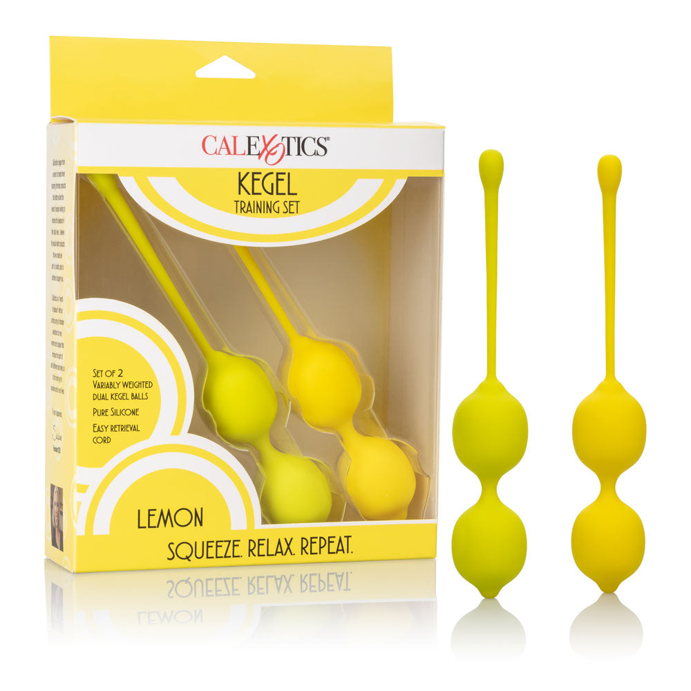 Kegel Training Set Lemon | 716770092625 | Available at EroticWarehouse.com