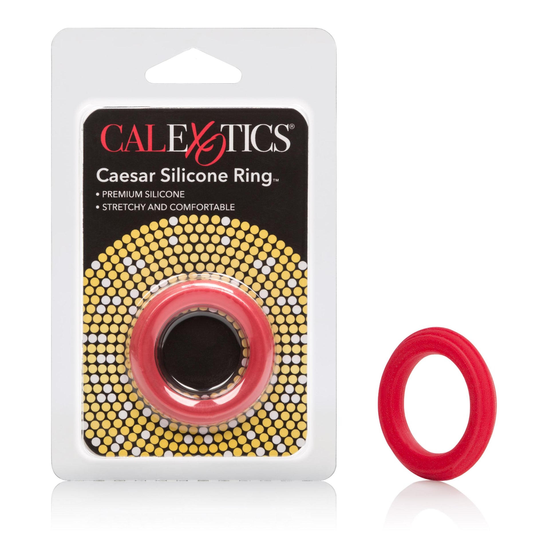 Caesar Silicone Ring - Red | 716770062369 | Available at EroticWarehouse.com