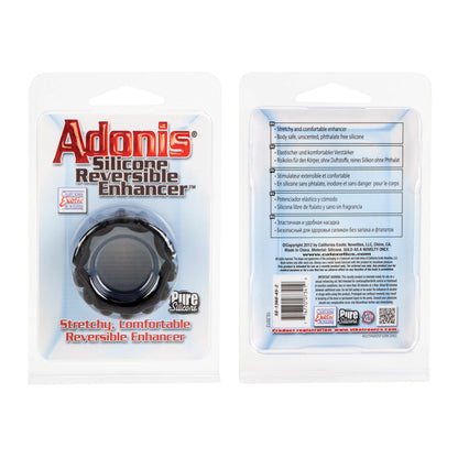 Adonis Silicone Reversible Enhancer - Black | 716770073419 | Available at EroticWarehouse.com