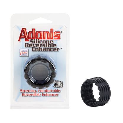 Adonis Silicone Reversible Enhancer - Black | 716770073419 | Available at EroticWarehouse.com
