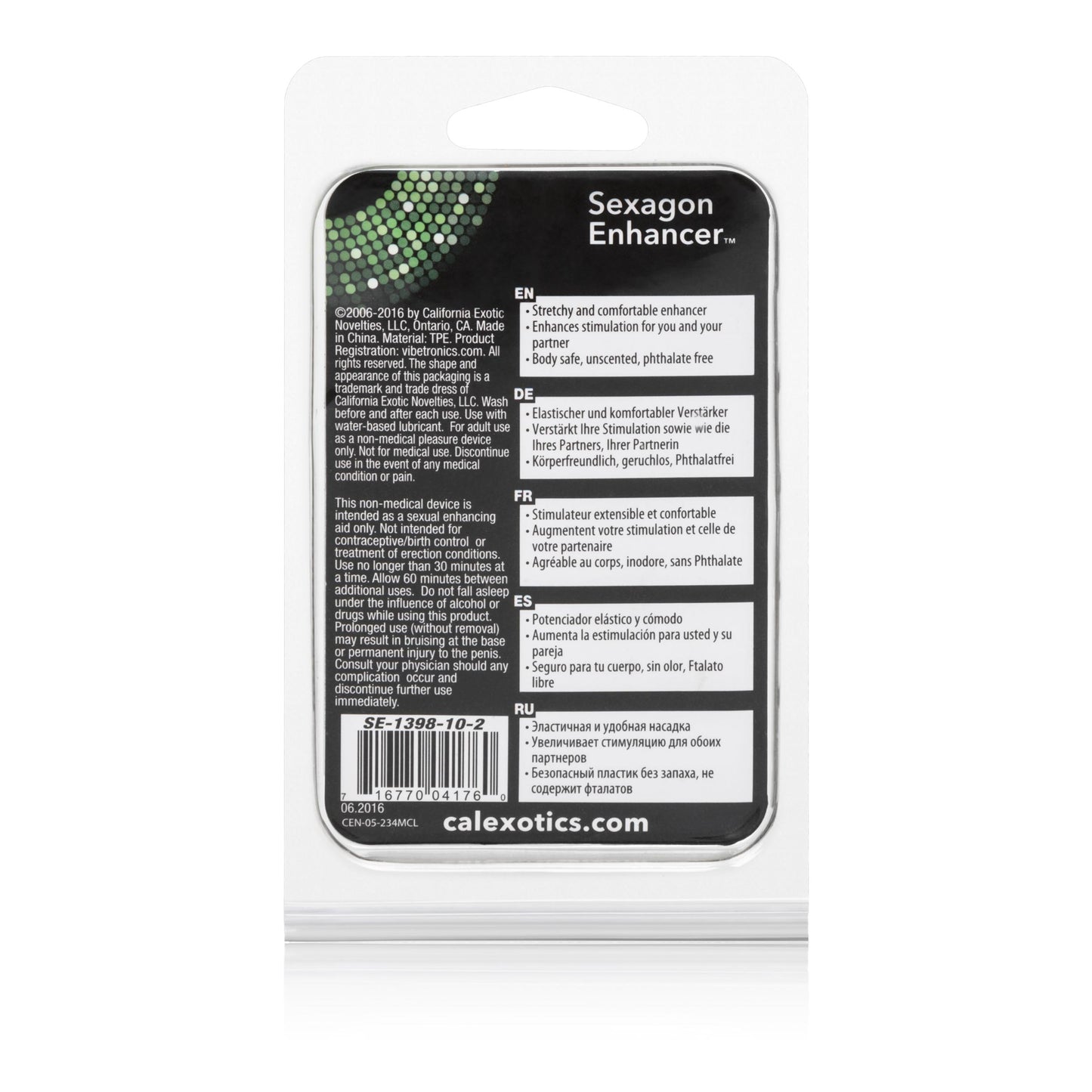 Sexagon Enhancer | 716770041760 | Available at EroticWarehouse.com