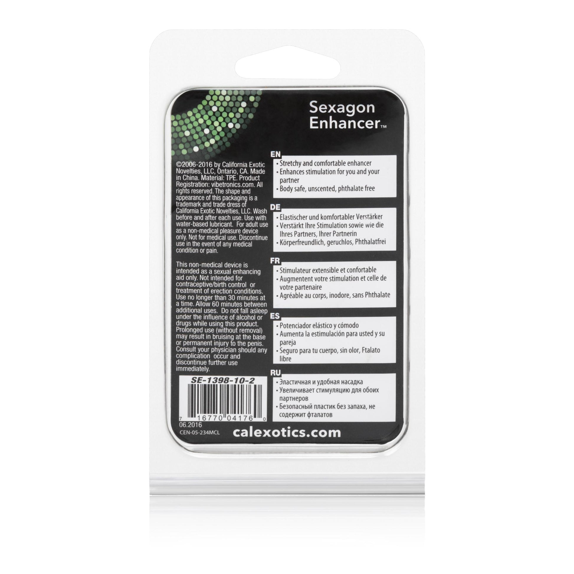 Sexagon Enhancer | 716770041760 | Available at EroticWarehouse.com