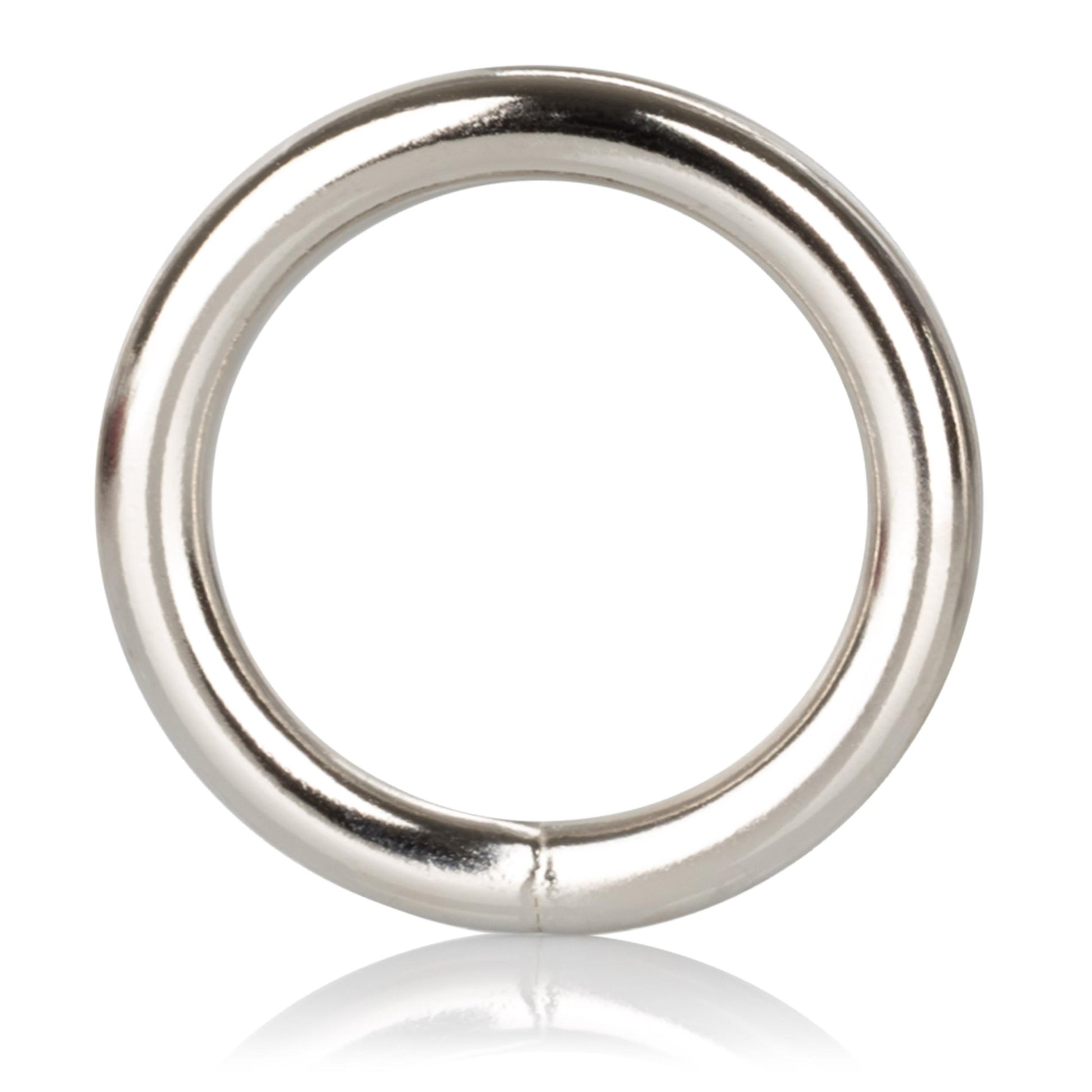 CalExotics Silver 1.25" Cock Ring - Small | 716770004352 | Available at EroticWarehouse.com