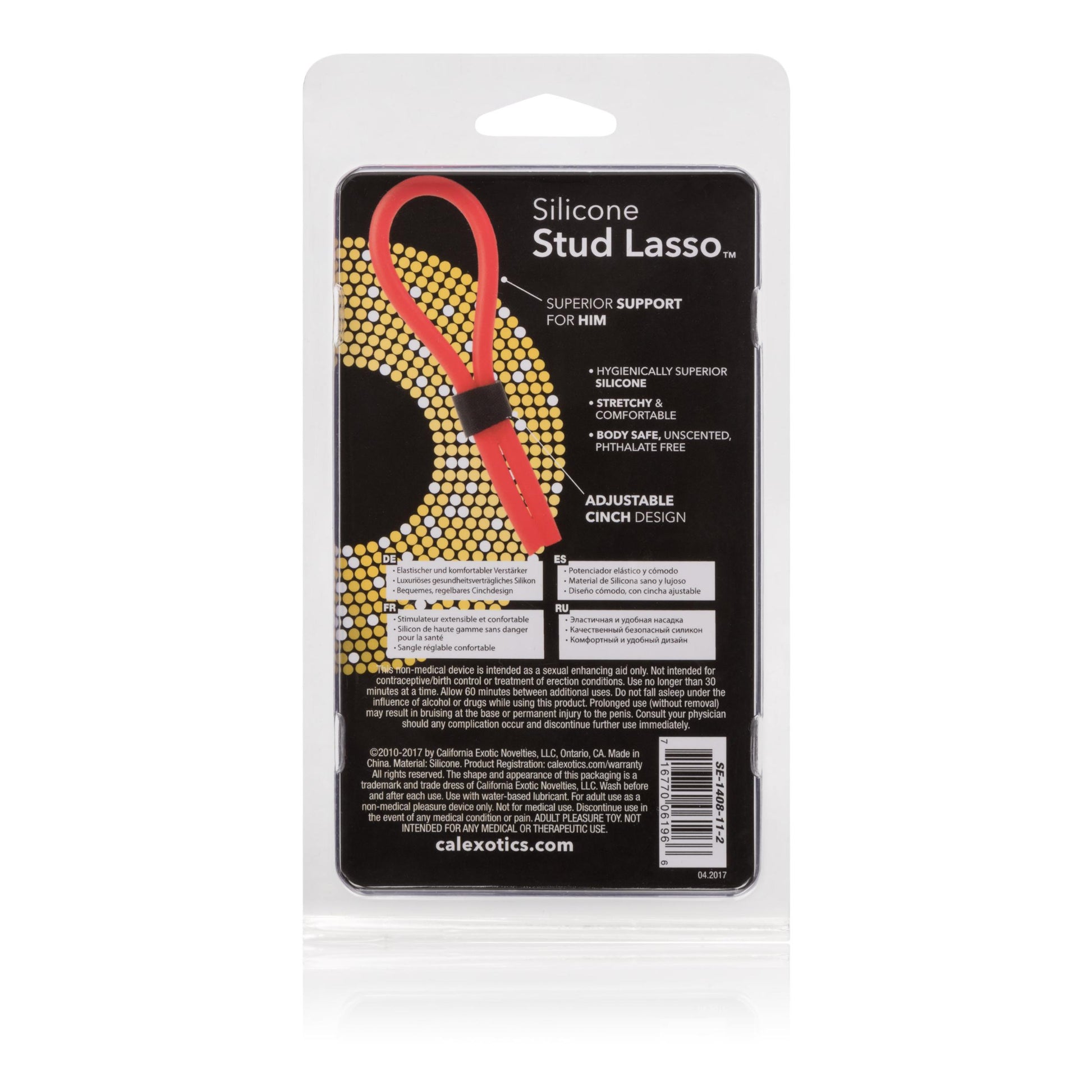 Silicone Stud Lasso - Red | 716770061966 | Available at EroticWarehouse.com