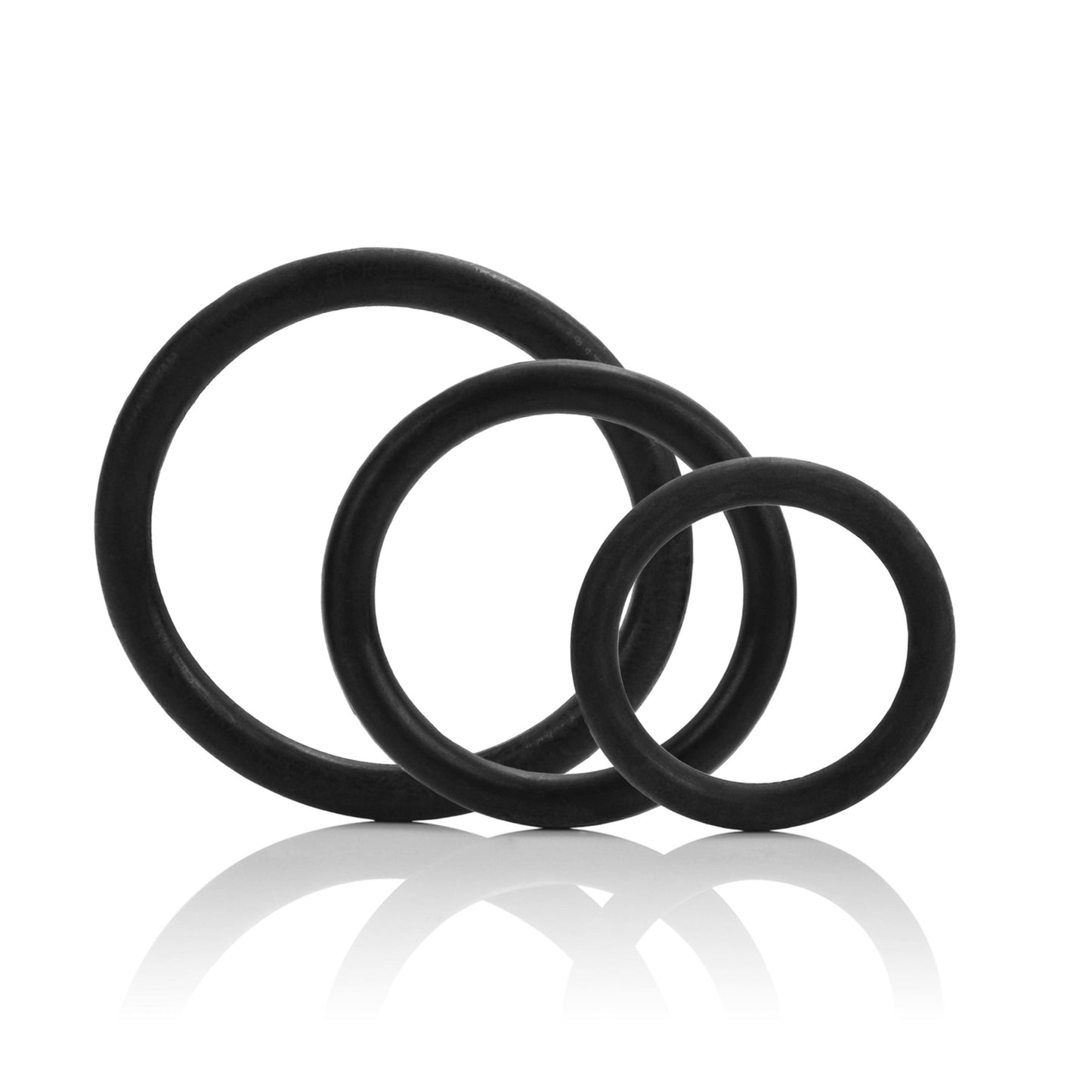 Tri-Rings - Black | 716770028242 | Available at EroticWarehouse.com