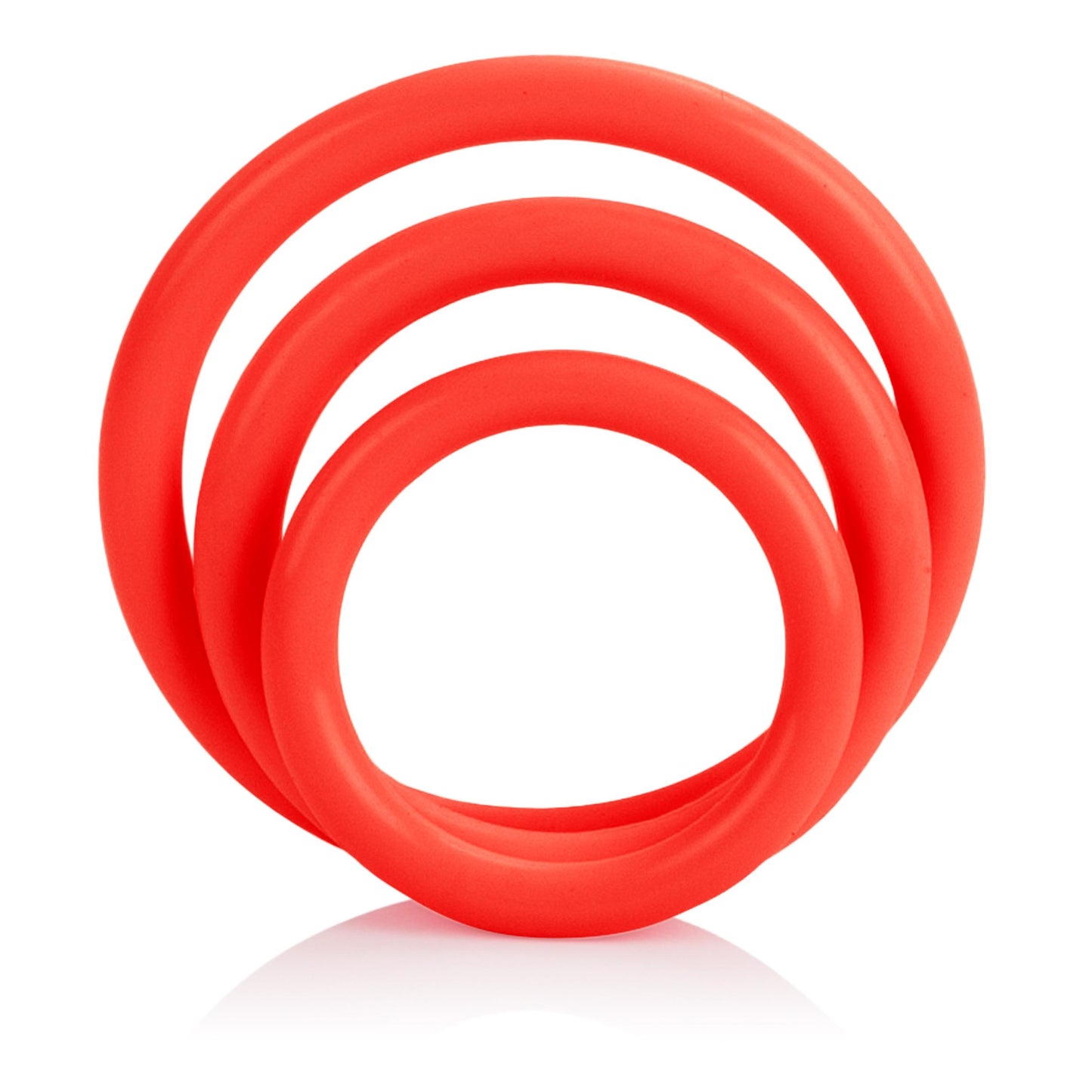 Tri-Rings - Red | 716770028037 | Available at EroticWarehouse.com
