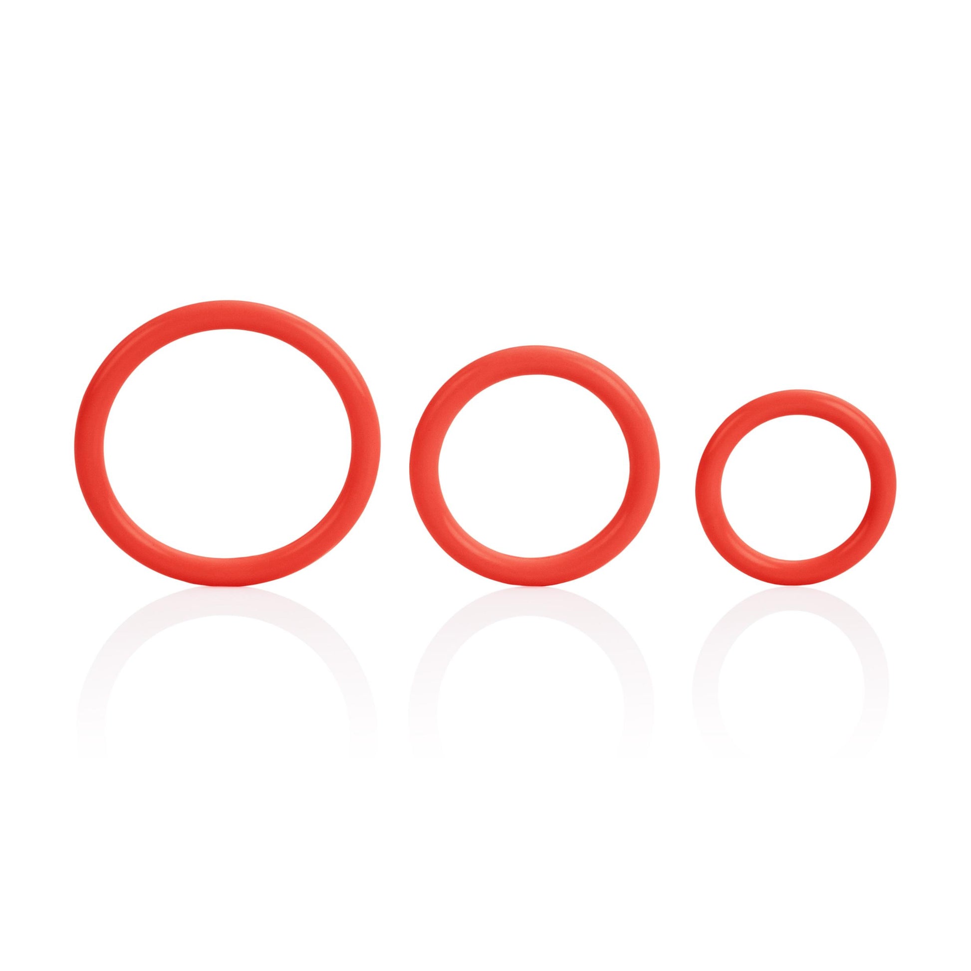 Tri-Rings - Red | 716770028037 | Available at EroticWarehouse.com