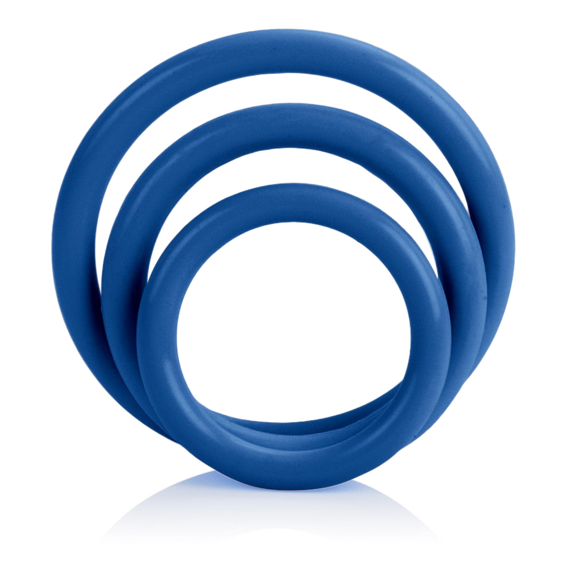 Tri-Rings - Blue | 716770028044 | Available at EroticWarehouse.com