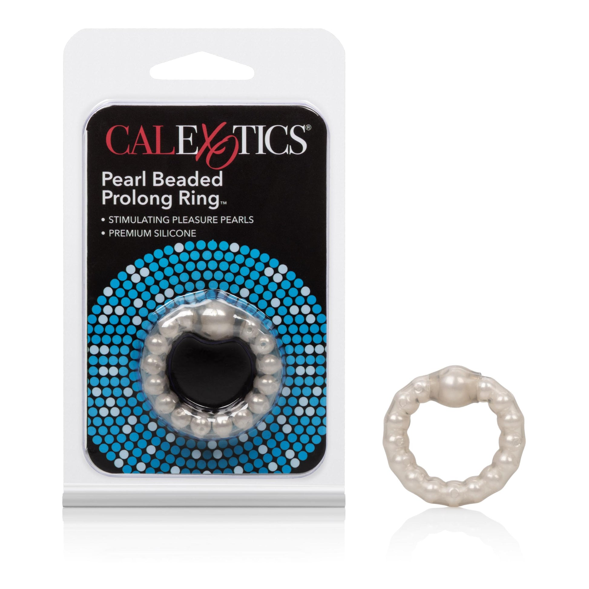 Pearl Beade Prolong Rings - Smoke | 716770033123 | Available at EroticWarehouse.com