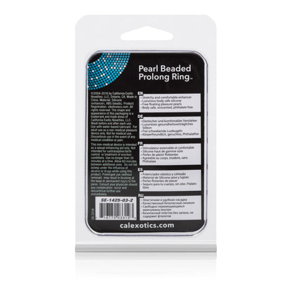 Pearl Beade Prolong Rings - Smoke | 716770033123 | Available at EroticWarehouse.com